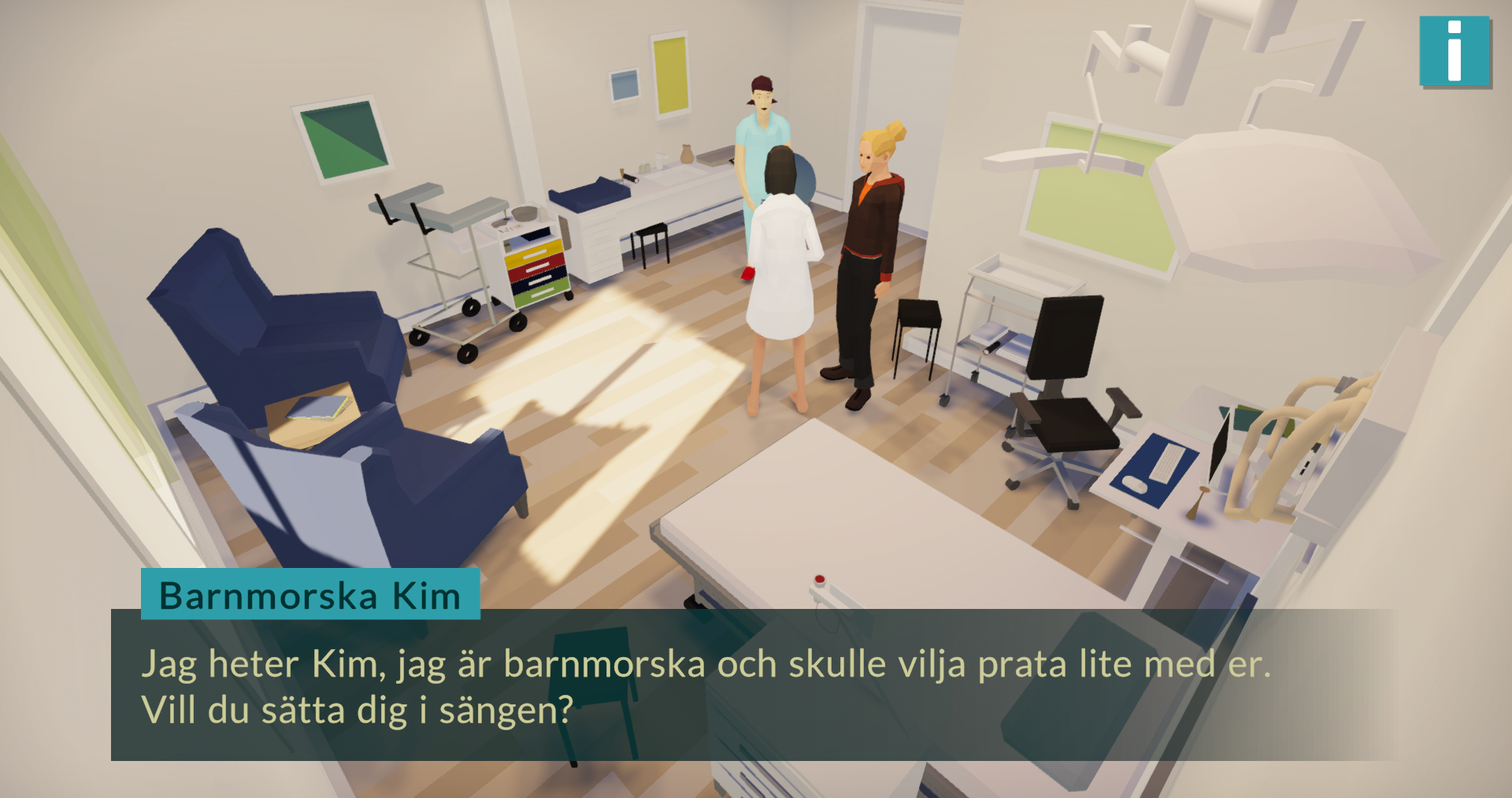 Barnmorskan hjälper till