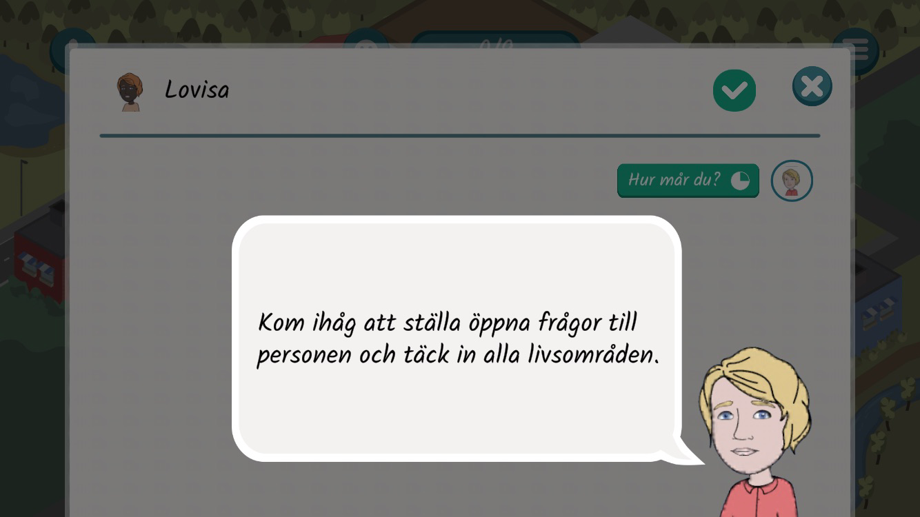 Screenshot från SIP-spelet